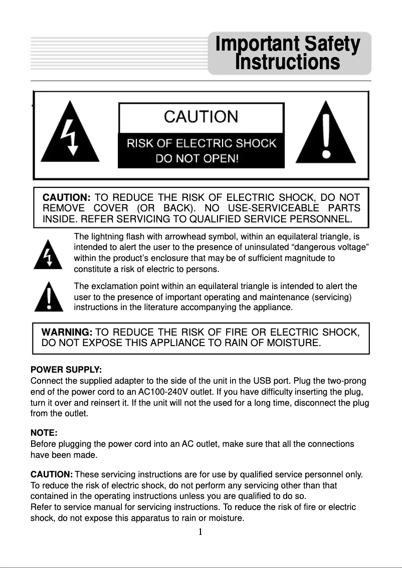 Page 1 de la notice Manuel utilisateur Nextar Q4