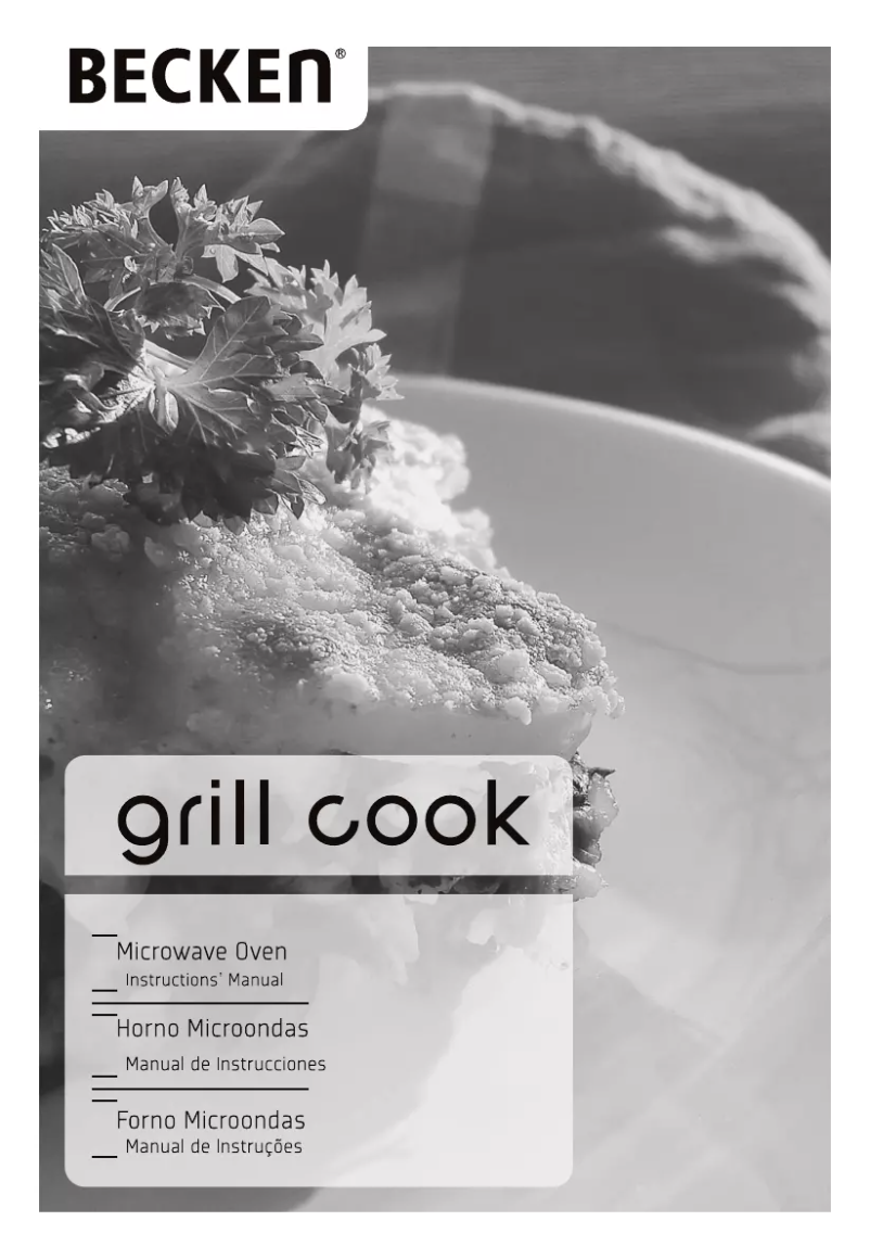 Image de la première page du manuel de l'appareil Grill Cook