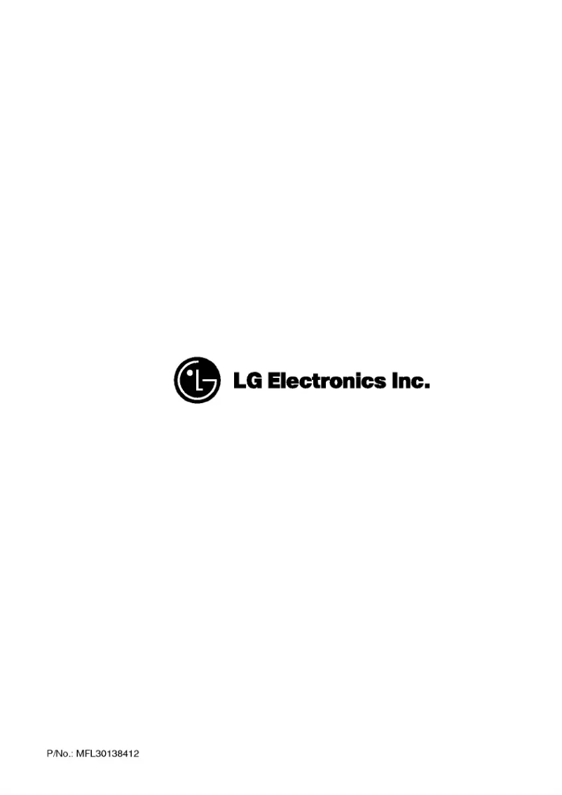 Page n°1 - Manuel utilisateur LG WT-R807