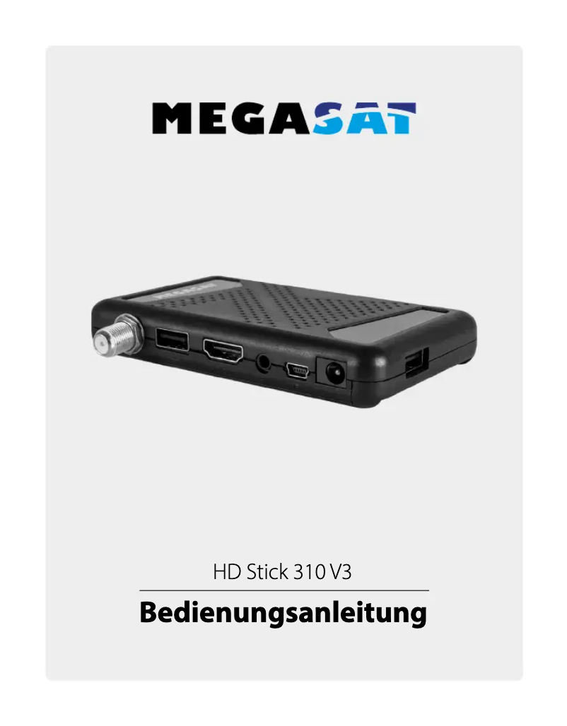 Image de la première page du manuel de l'appareil HD Stick 310 V3