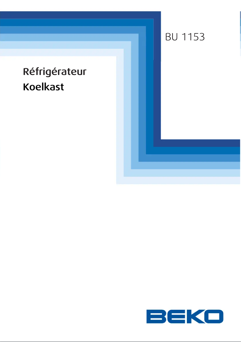 Image de la première page du manuel de l'appareil BU 1153