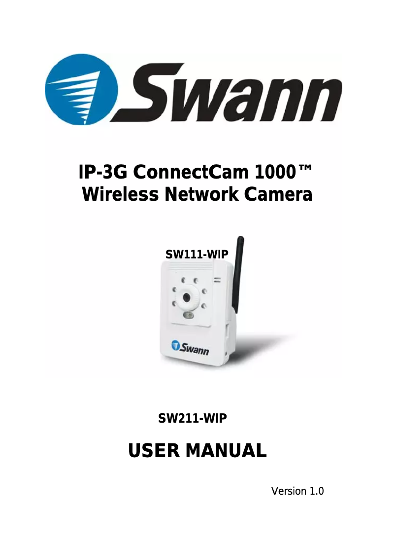 Page n°1 - Manuel utilisateur Swann SW111-WIP