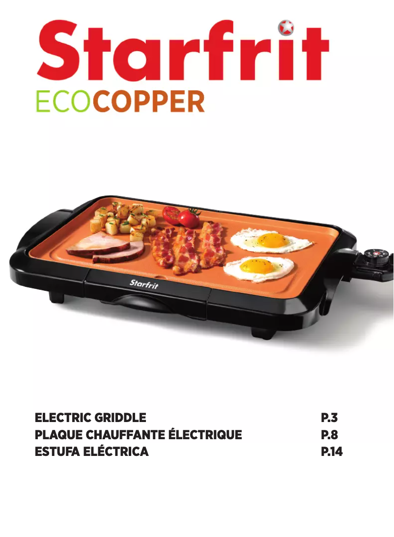 Page 1 de la notice Manuel utilisateur Starfrit 024412-004-0000