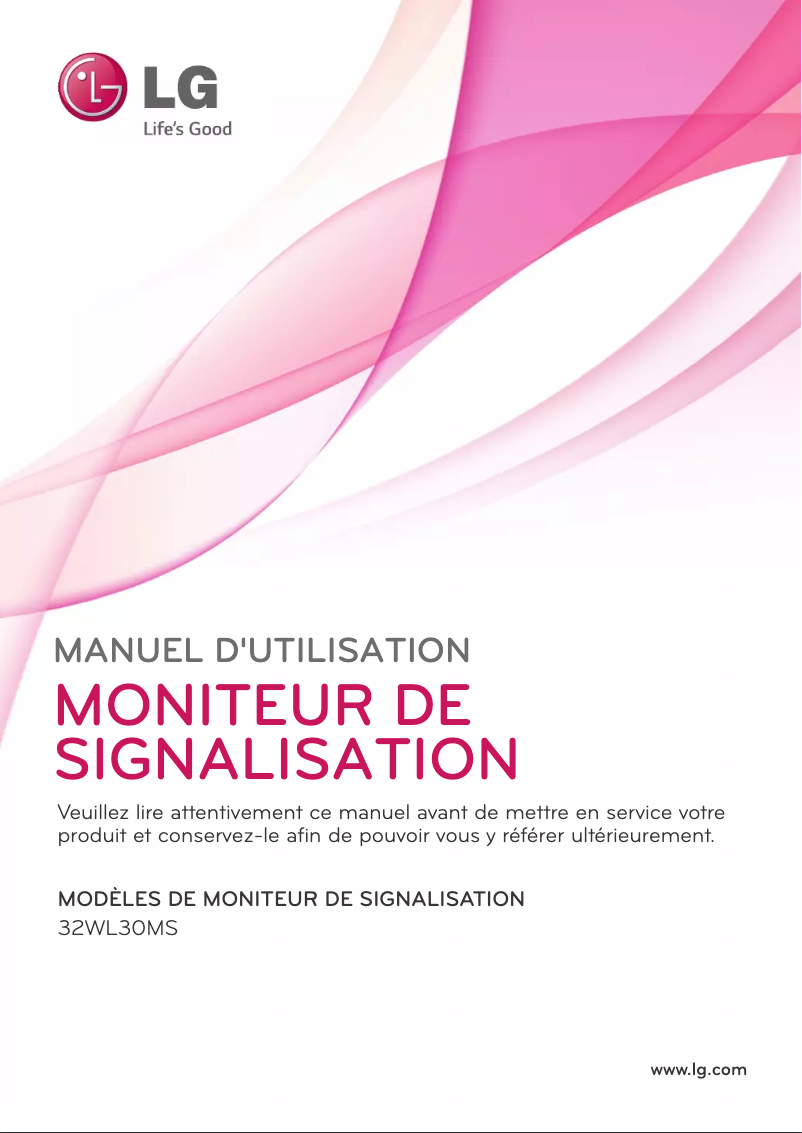 Image de la première page du manuel de l'appareil 32WL30MS-B