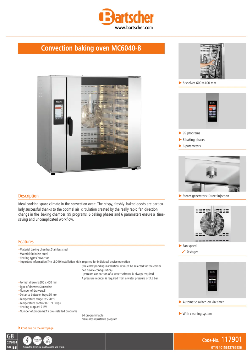 Image de la première page du manuel de l'appareil MC6040-8