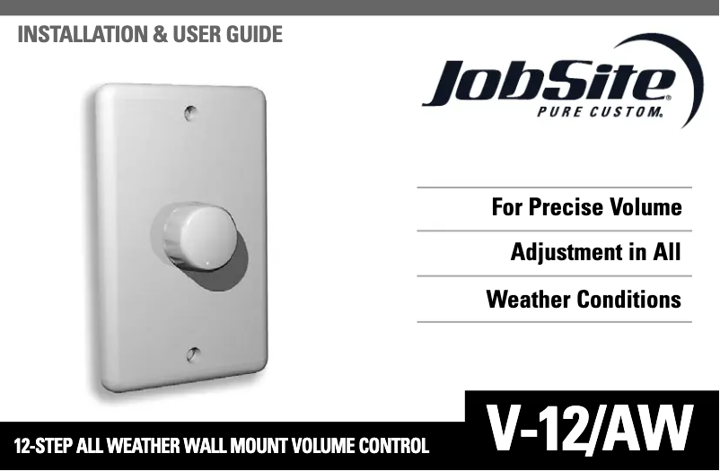 Image de la première page du manuel de l'appareil V-12/AW