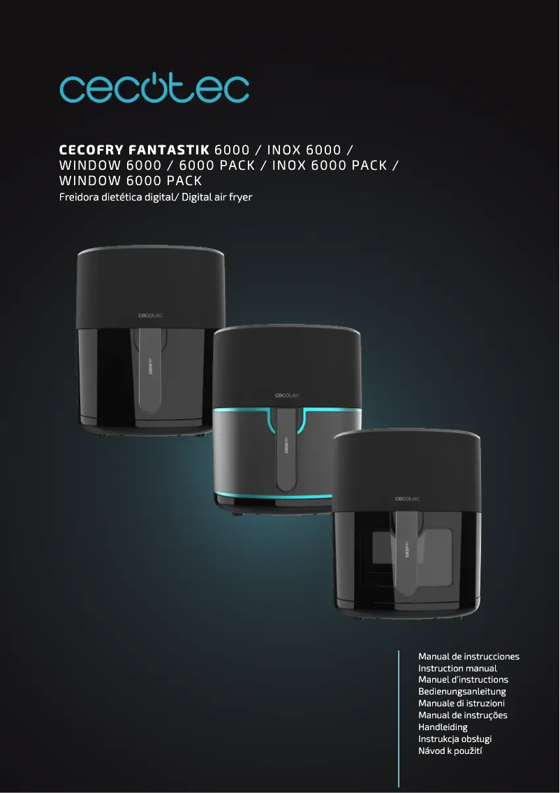 Page n°1 - Manuel utilisateur Cecotec Cecofry Fantastik Window 6000