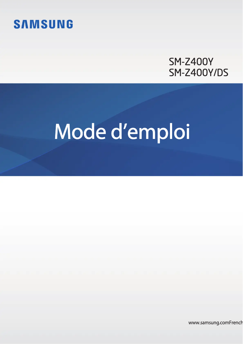 Page n°1 - Manuel utilisateur Samsung Z4