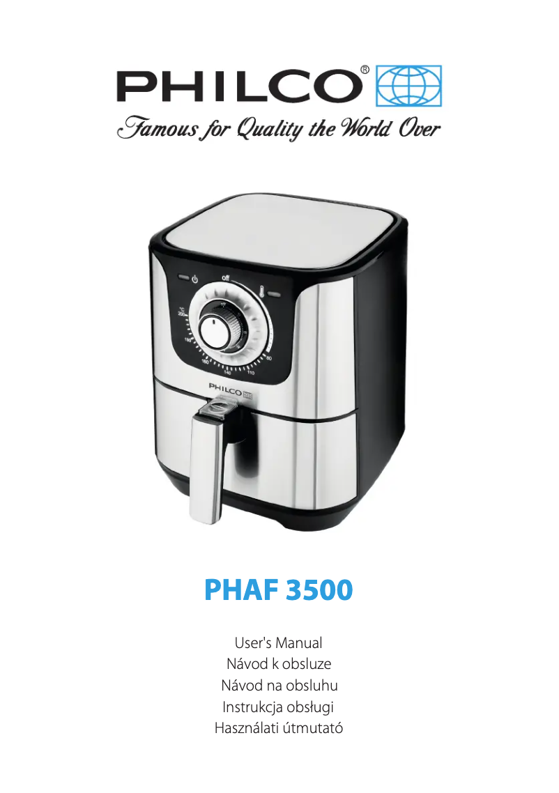 Page n°1 - Manuel utilisateur Philco PHAF 3500