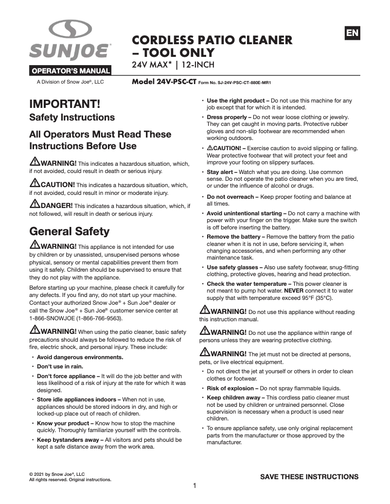 Image de la première page du manuel de l'appareil 24V-PSC-CT