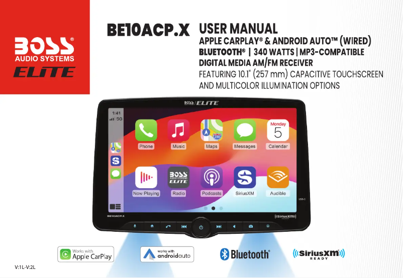 Page n°1 - Manuel utilisateur Boss Elite BE10ACP.X