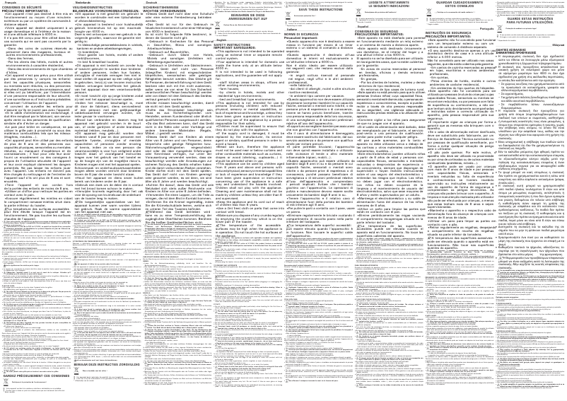 Page 1 de la notice Mode d'emploi Tefal Express TT410D