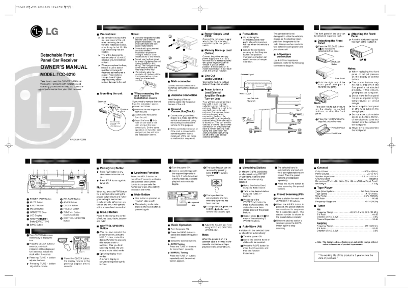 Página 1 del manual Manual de usuario LG TCC-6210