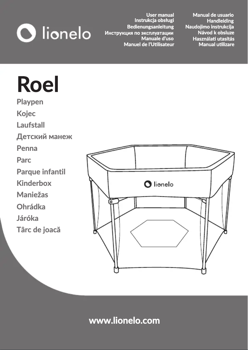 Page 1 de la notice Manuel utilisateur Lionelo Roel