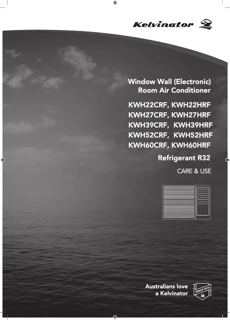 Page 1 de la notice Manuel utilisateur Kelvinator KWH27CRF