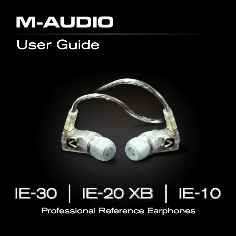 Page n°1 - Manuel utilisateur M-Audio IE-10