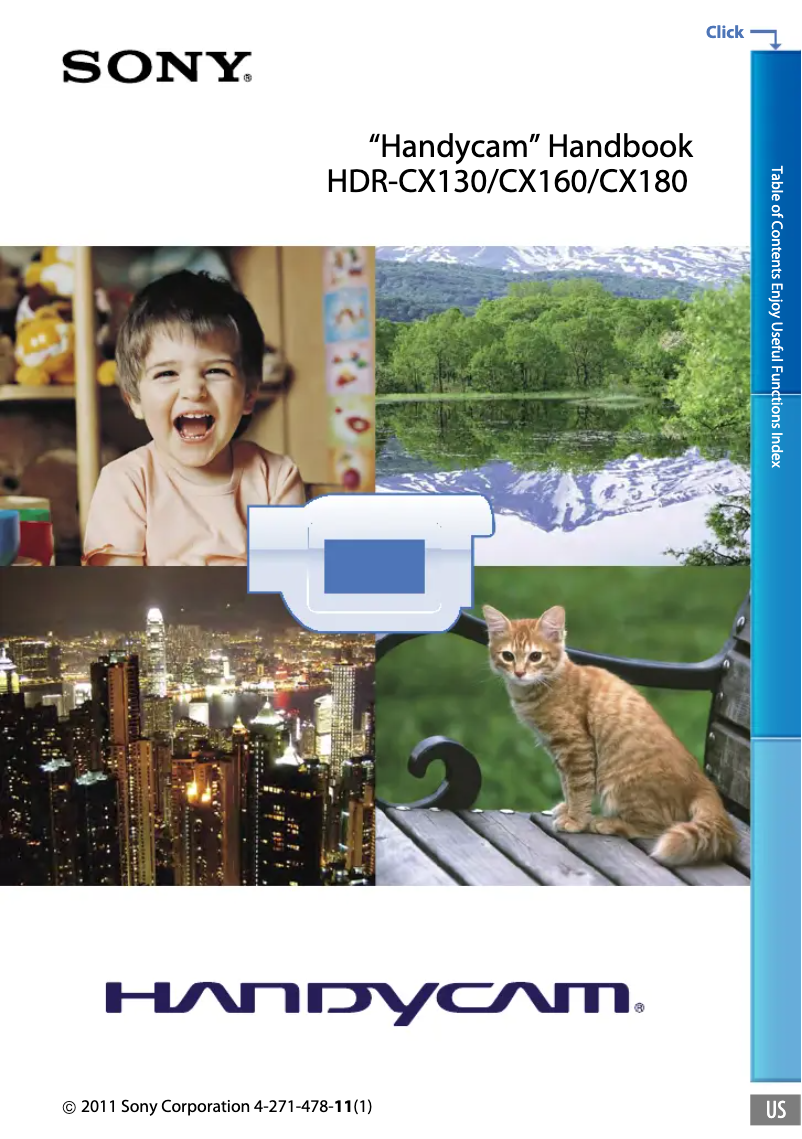 Page 1 de la notice Manuel utilisateur Sony HDR-CX180