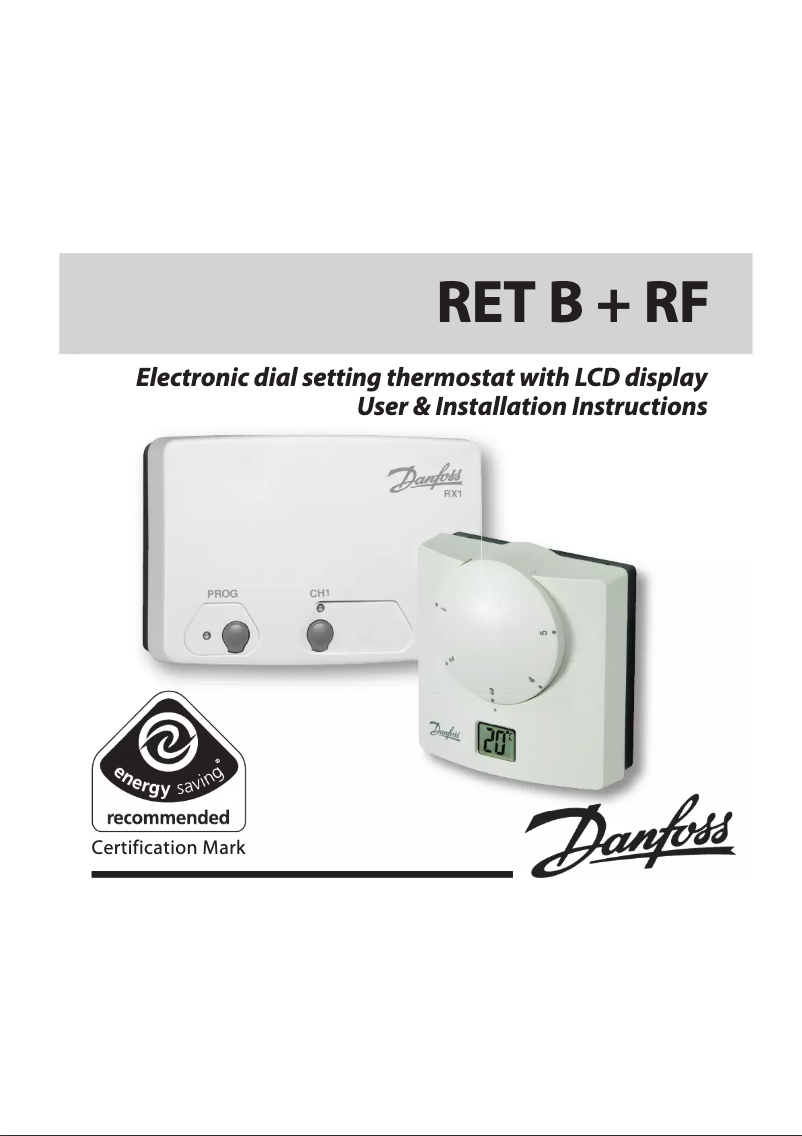 Page 1 de la notice Manuel utilisateur Danfoss RET B + RF