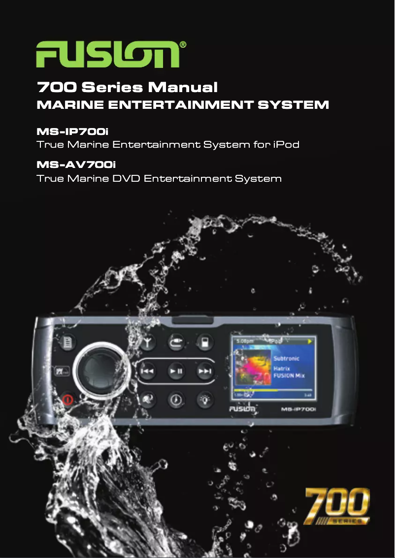 Image de la première page du manuel de l'appareil MS-IP700I