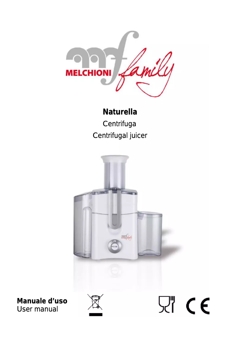 Page 1 de la notice Manuel utilisateur Melchioni 118430010