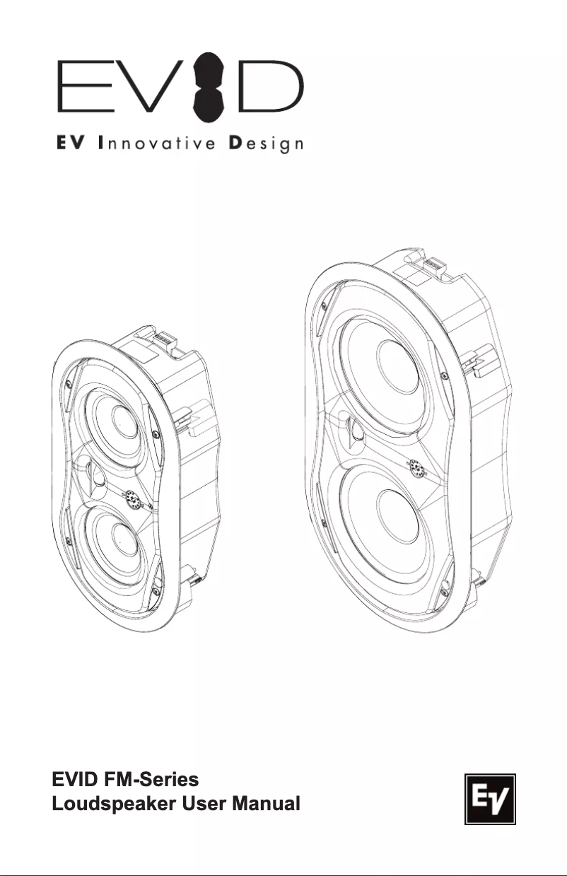 Page 1 de la notice Manuel utilisateur Electro-Voice EVID FM6.2