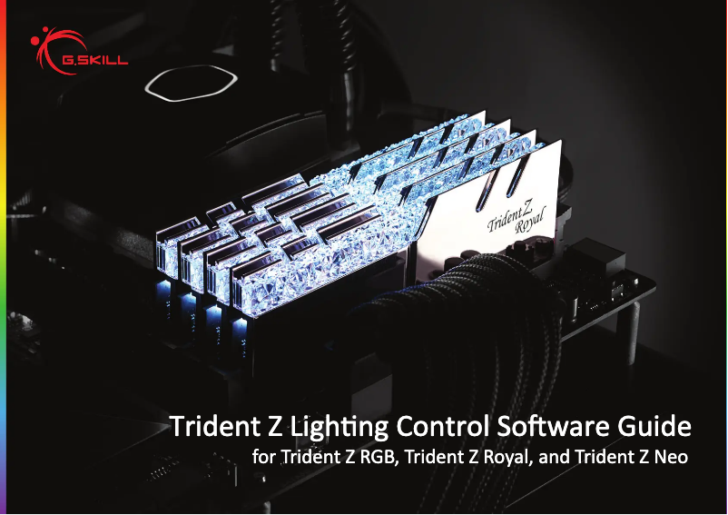 Página 1 del manual Manual de usuario G.Skill Trident Z5 RGB