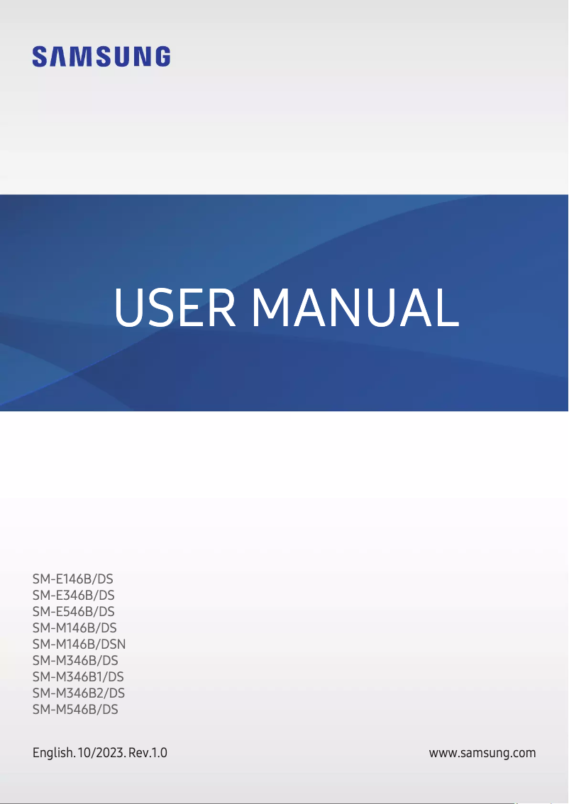 Page 1 de la notice Manuel utilisateur Samsung Galaxy F14 5G