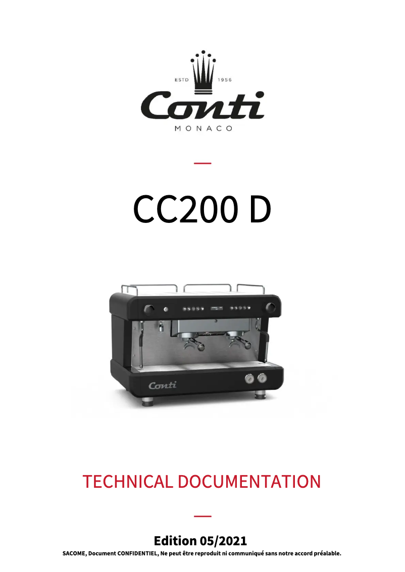 Page 1 de la notice Manuel utilisateur Conti CC202