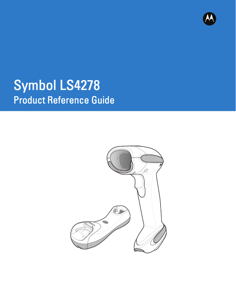 Image de la première page du manuel de l'appareil Symbol LS4278