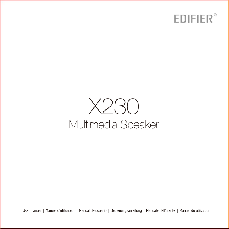 Image de la première page du manuel de l'appareil X230