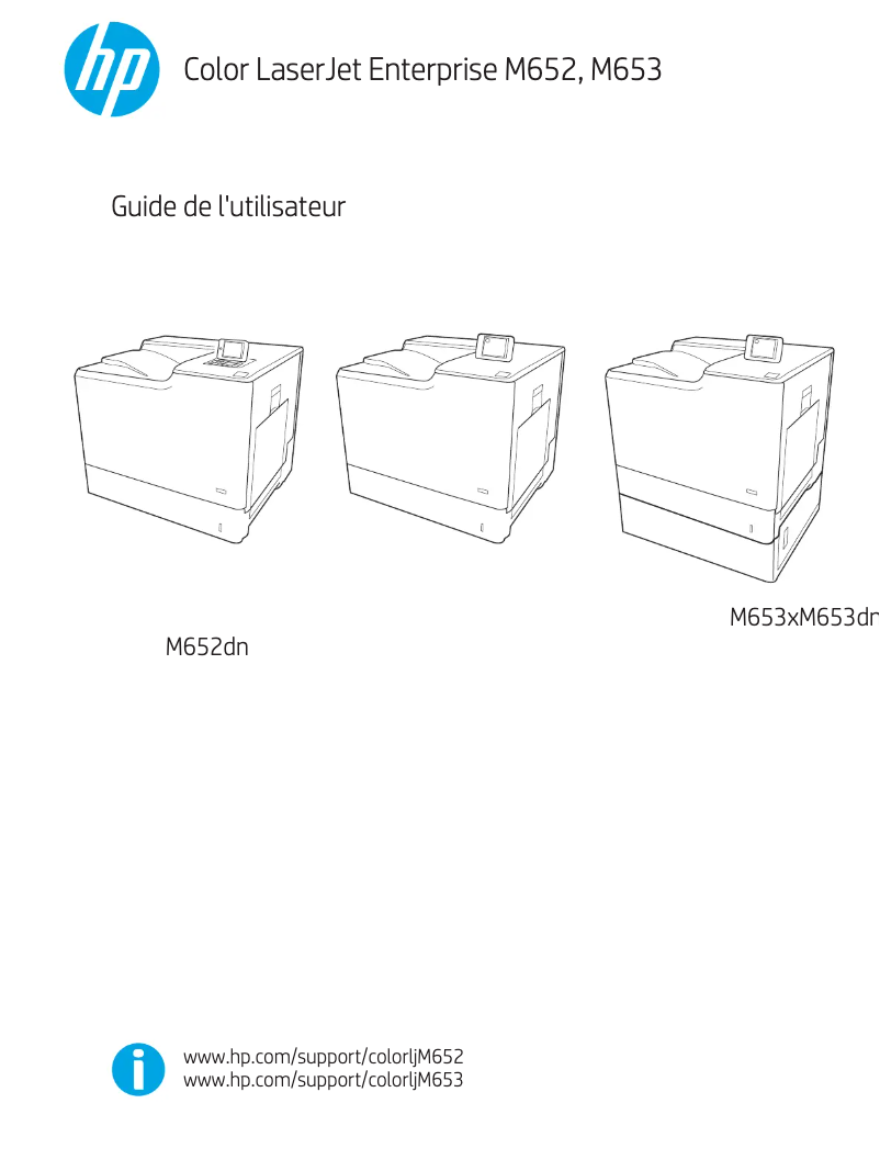 Page n°1 - Manuel utilisateur HP LaserJet E65050