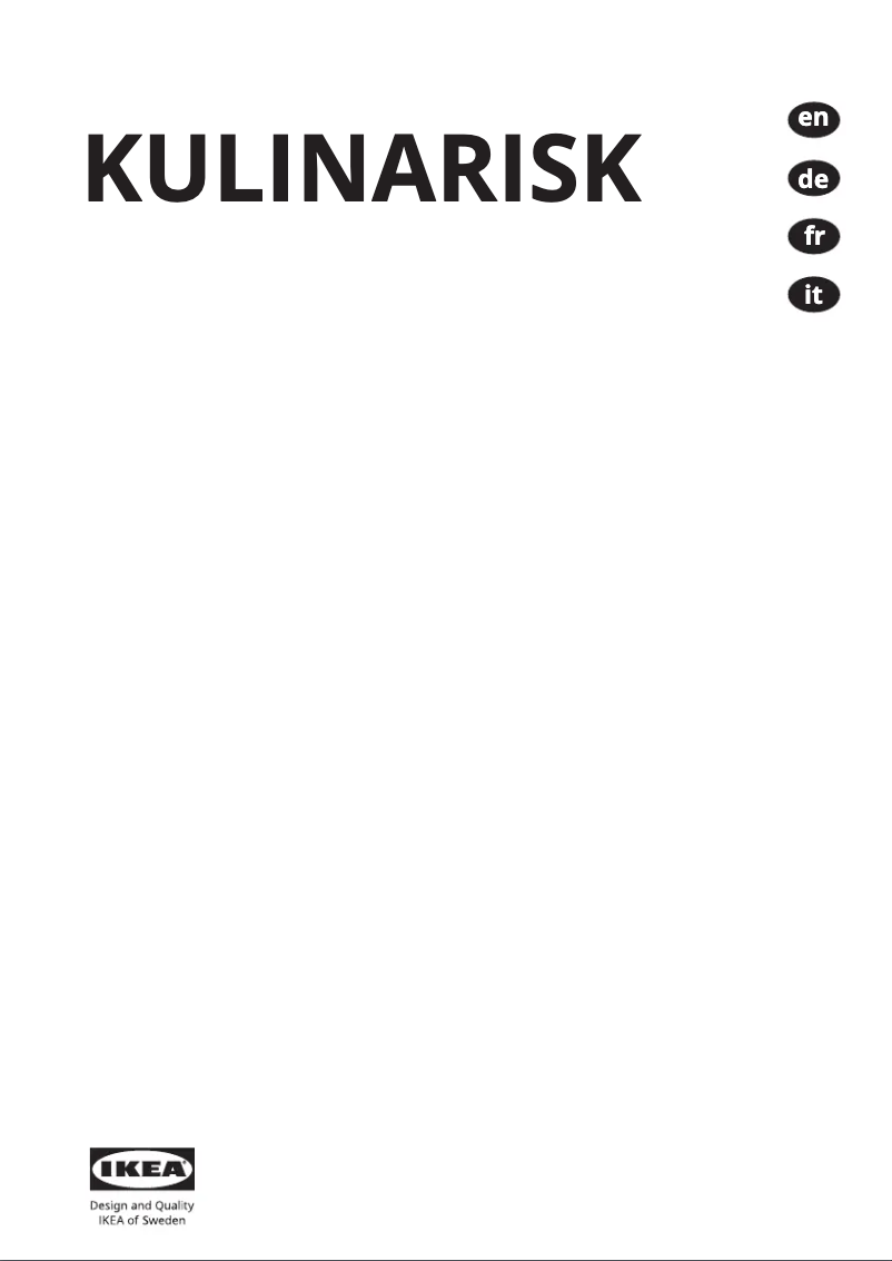 Imagen de la primera página del manual del dispositivo KULINARISK 303.831.44