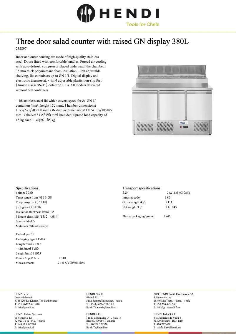 Page n°1 - Fiche technique Arktic 232897
