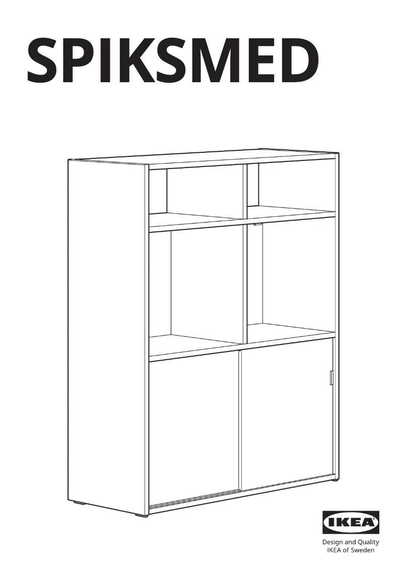 Page 1 de la notice Manuel utilisateur Ikea SPIKSMED 905.655.13