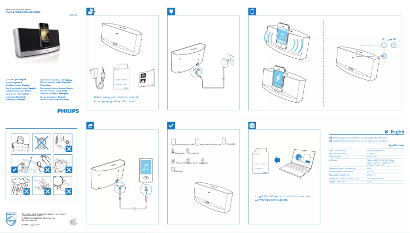 Imagen de la primera página del manual del dispositivo AD420