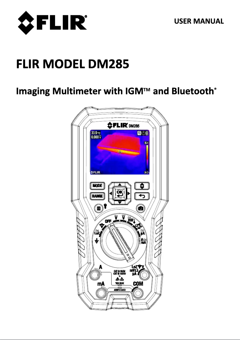 Page 1 de la notice Manuel utilisateur FLIR DM285