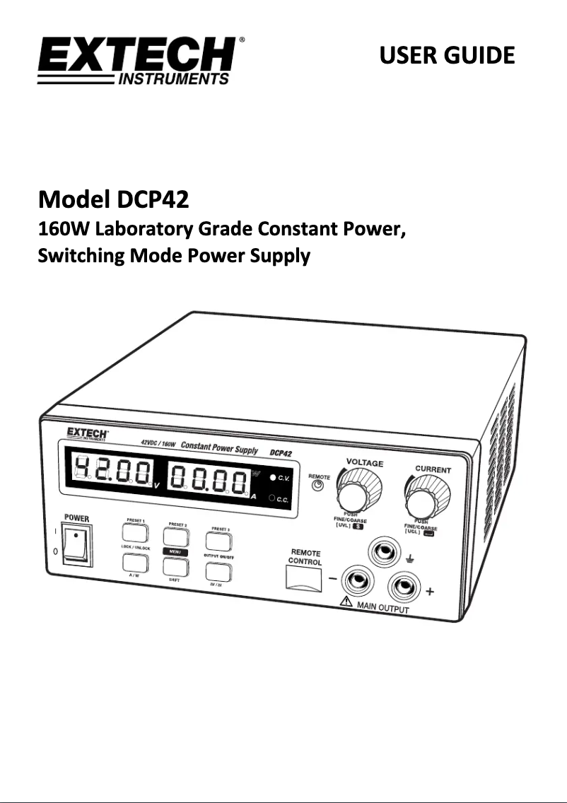 Image de la première page du manuel de l'appareil DCP42