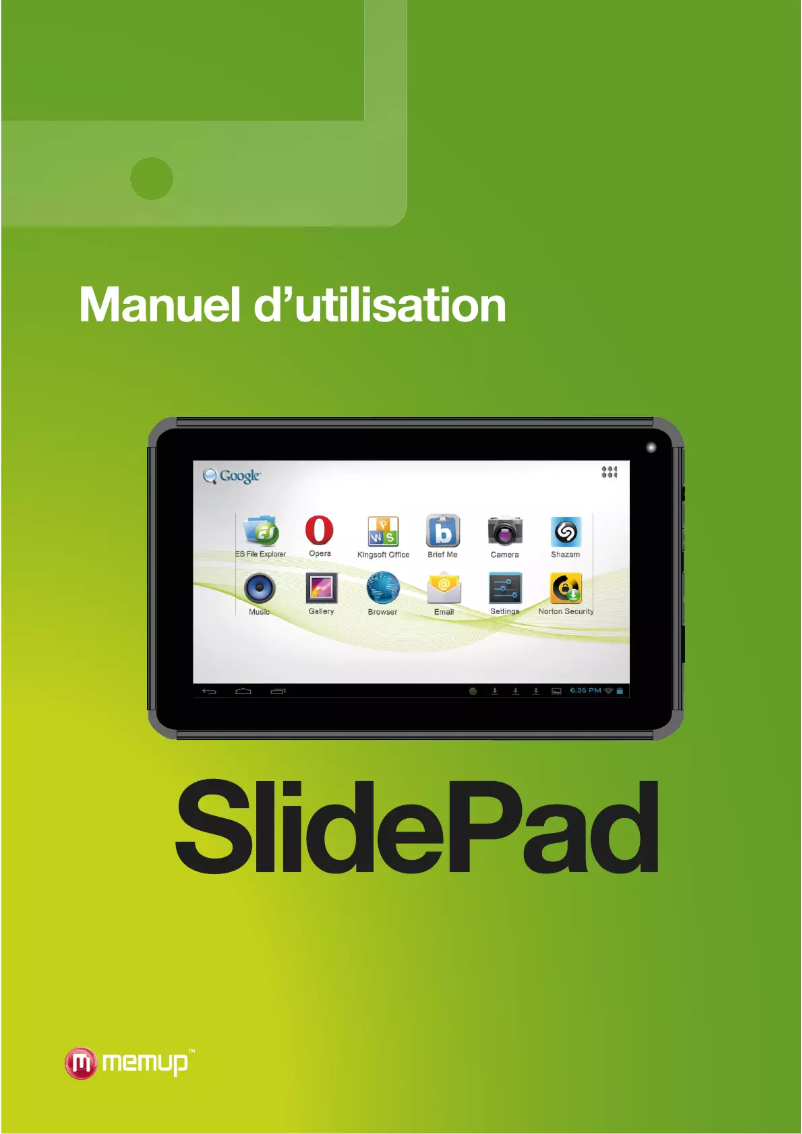 Page n°1 - Manuel utilisateur Memup SlidePad Elite 785i