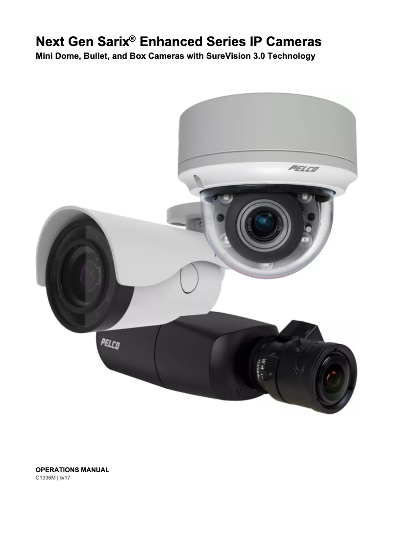 Page n°1 - Manuel utilisateur Pelco Sarix Enhanced IME222-1IS