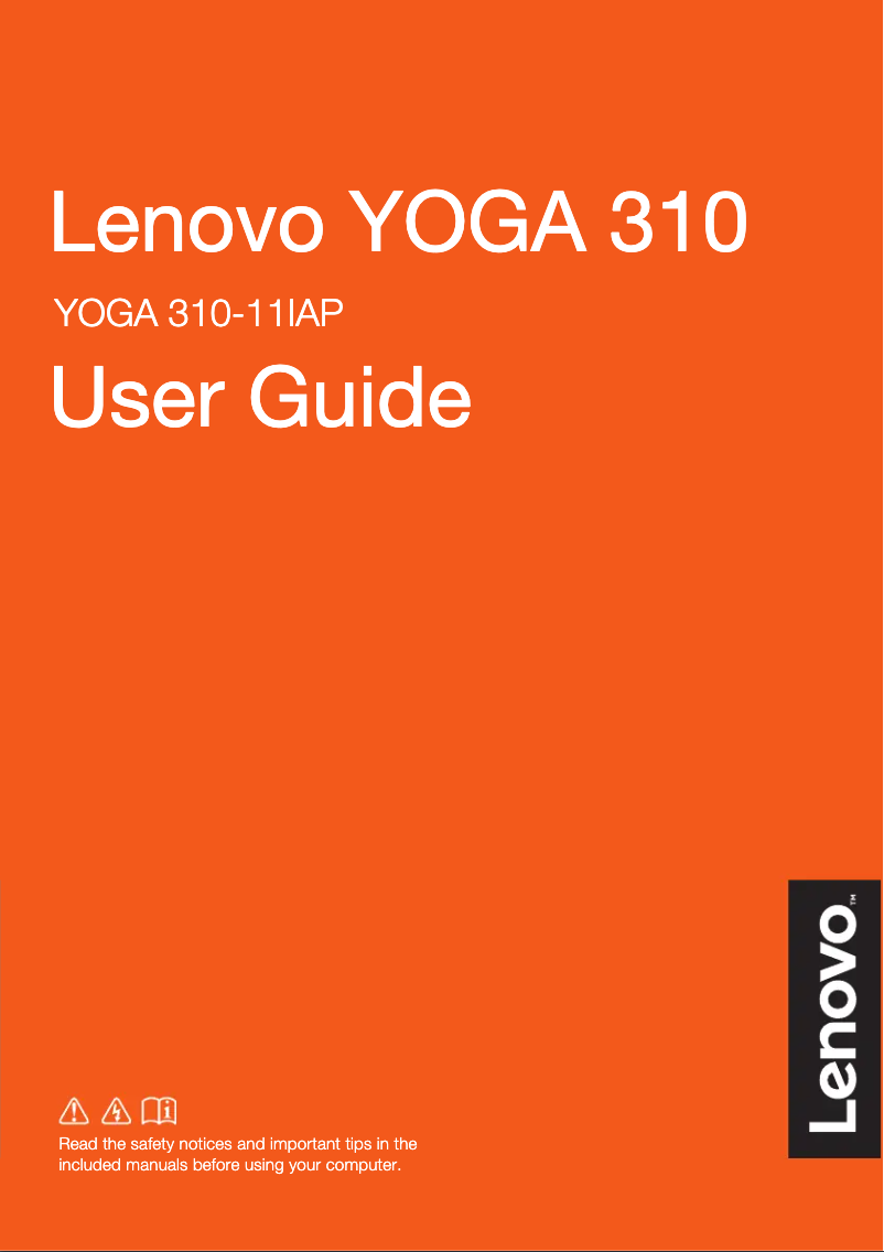 Page n°1 - Manuel utilisateur Lenovo IdeaPad Yoga 310