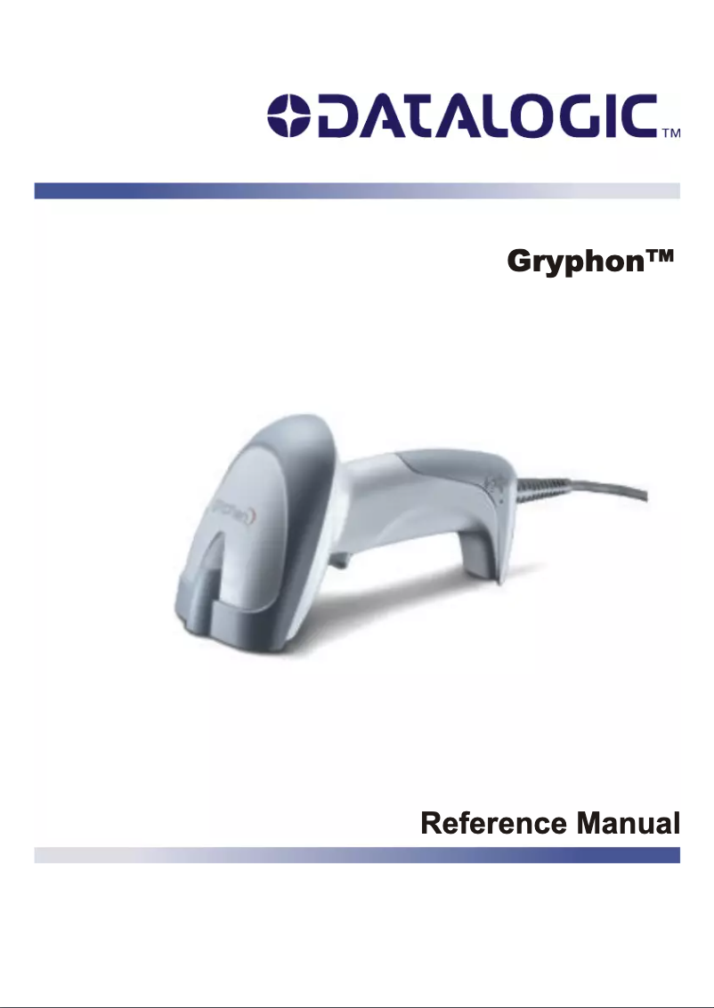 Page 1 de la notice Manuel utilisateur Datalogic Gryphon Desk D432