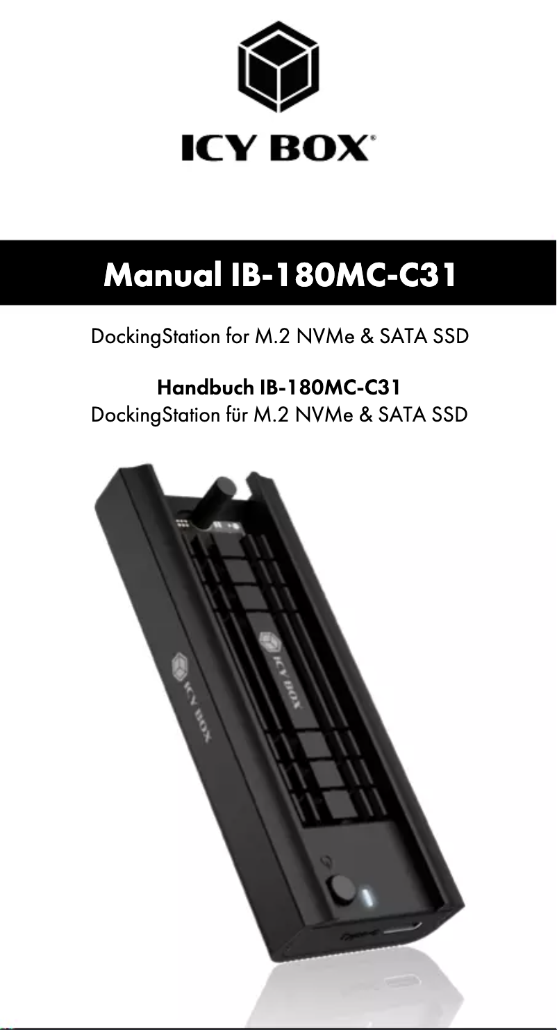 Image de la première page du manuel de l'appareil IB-180MC-C31