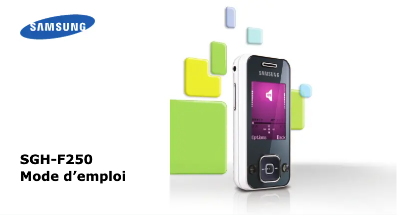 Page 1 de la notice Manuel utilisateur Samsung SGH-F250