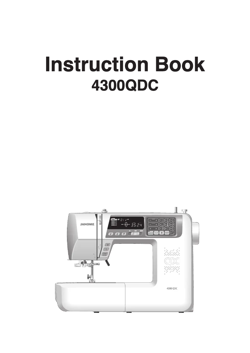 Image de la première page du manuel de l'appareil 4300QDC