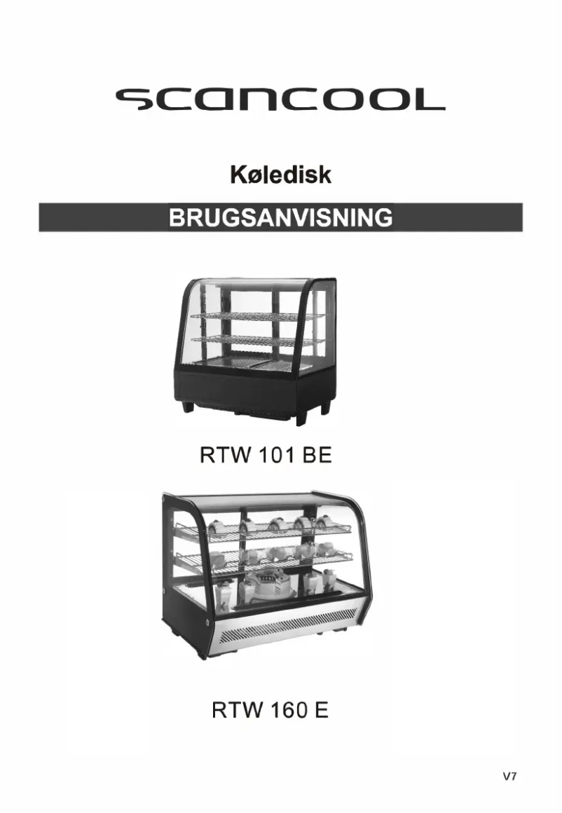 Page 1 de la notice Manuel utilisateur Scancool RTW 160 E