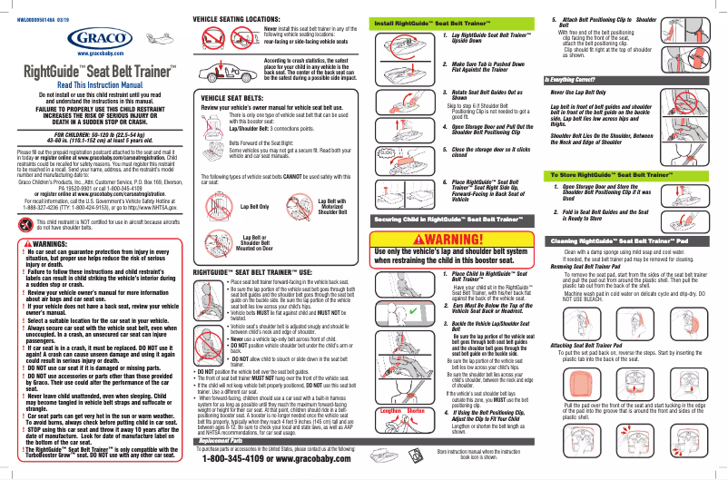 Page 1 de la notice Manuel utilisateur Graco RightGuide