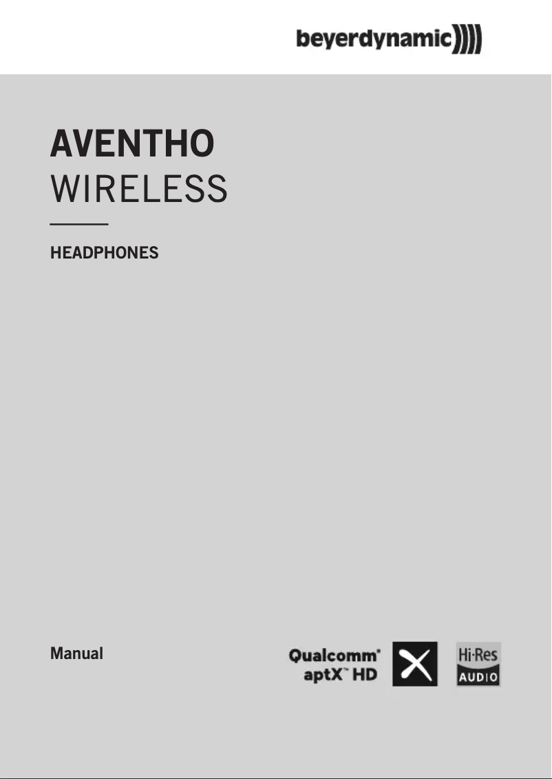 Page n°1 - Manuel utilisateur Beyerdynamic Aventho Wireless
