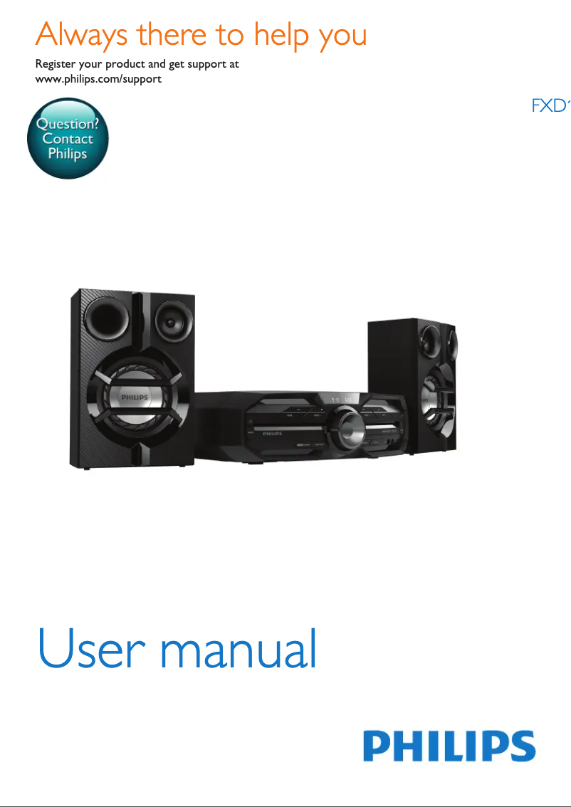 Page n°1 - Manuel utilisateur Philips FXD18