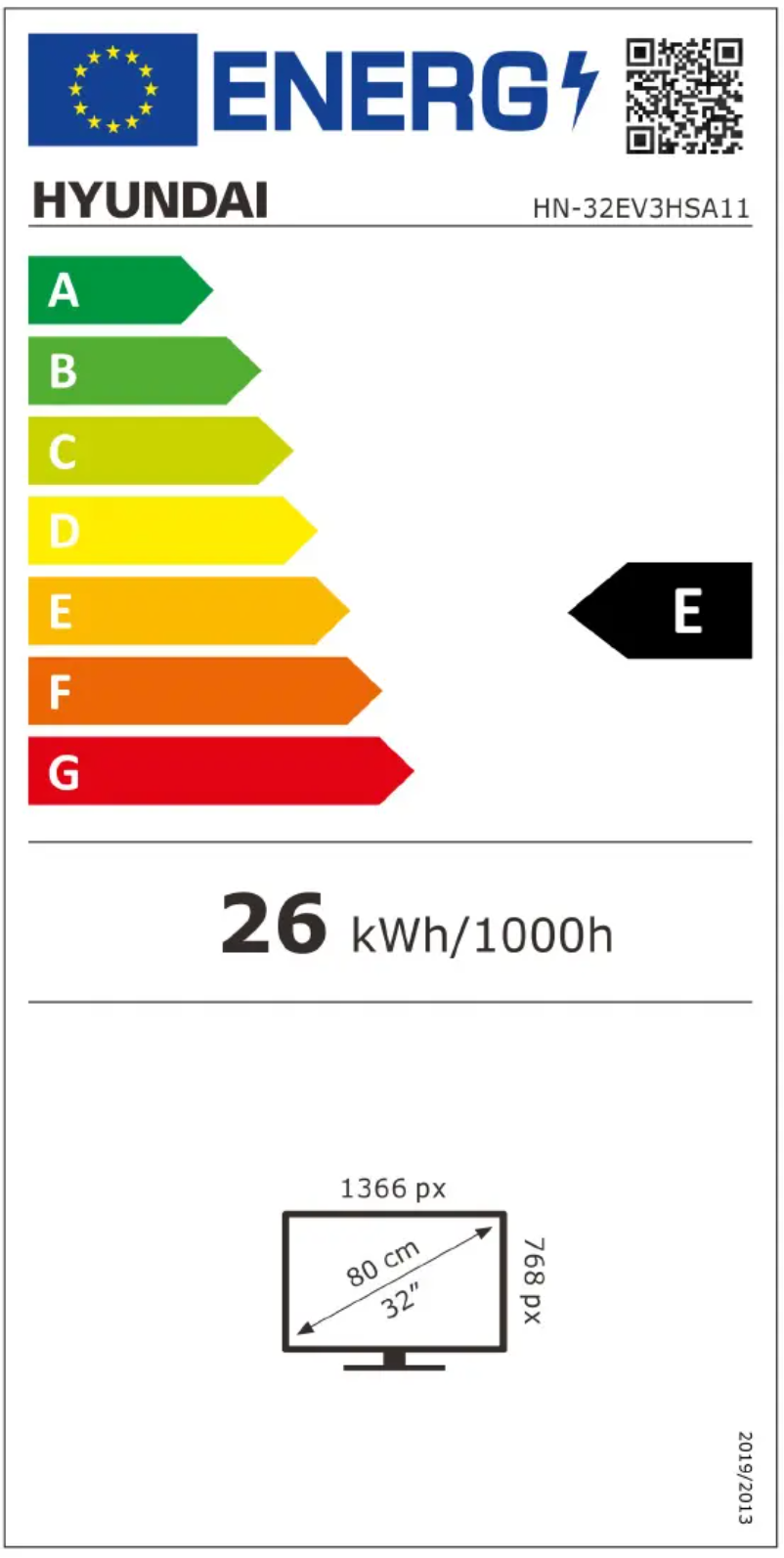 Page 1 de la notice Manuel utilisateur Hyundai HN-32EV3HSA11