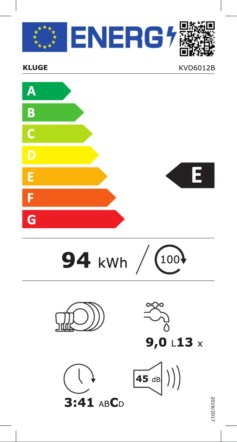 Page n°1 - Manuel utilisateur Kluge KVD6012B